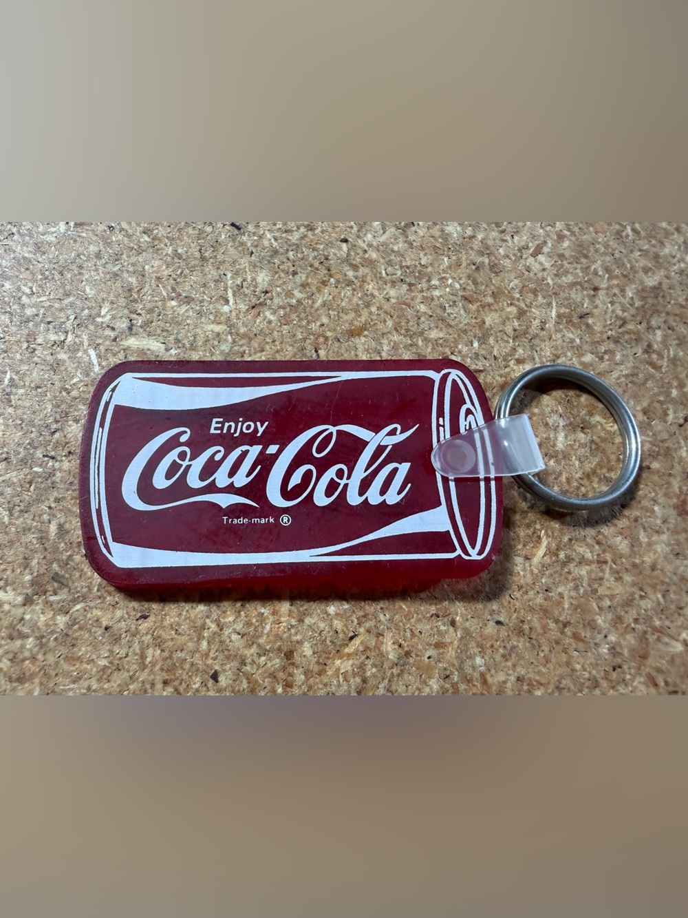 Vintage Enjoy Coca-Cola Silicone Plastic Keychain Logo Collectible